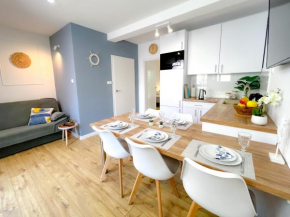 APARTAMENT 6B BLUE MARINE Poddąbie Basen odkryty brodziki plac zabaw, Poddąbie